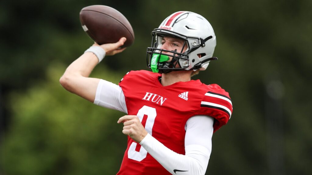 After tough start to season, Hun airs it out against local prep rival Pennington