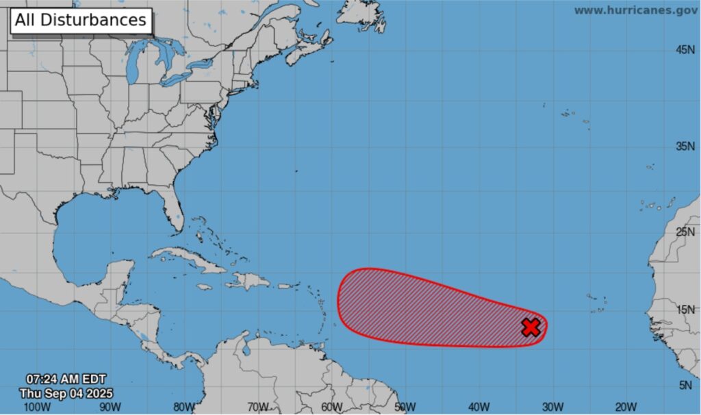 National Hurricane Center tracking potential tropical depression with high chance of forming