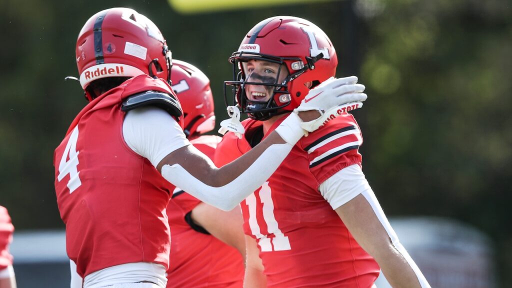 Lawrenceville football extends winning streak to three, blows out Kent (CT) - Photos