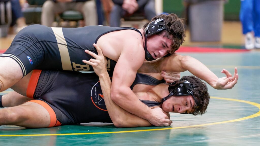 Two-time state medalist wins 3rd Mustang title at 165. Will he be there in March?