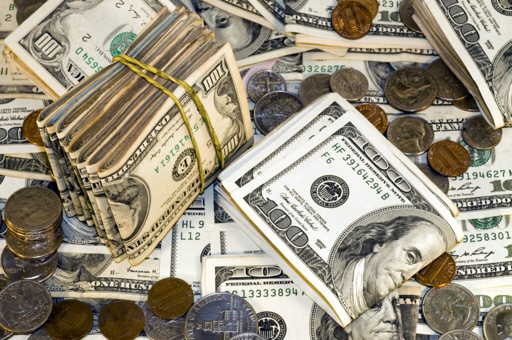 Lottery Winner - A big pile of money,