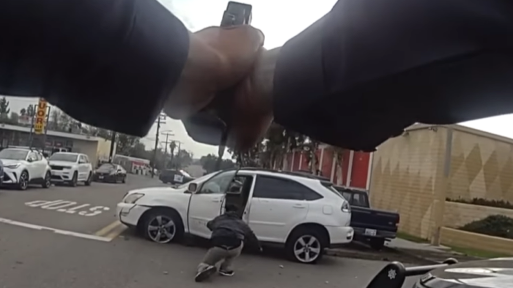Bodycam footage shows man reaching for object that looked like gun before police shooting