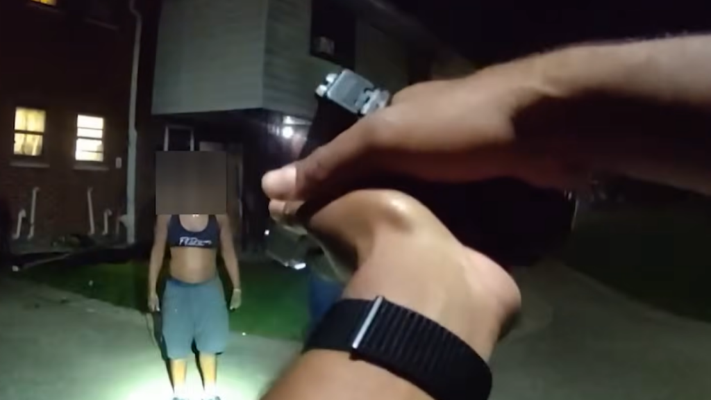 Buffalo Police bodycam video shows woman stabbing man in the head with knife