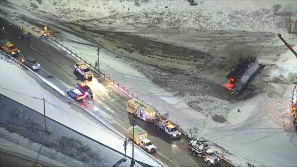 Driver killed after milk tanker truck crash off I-276 – NBC10 Philadelphia