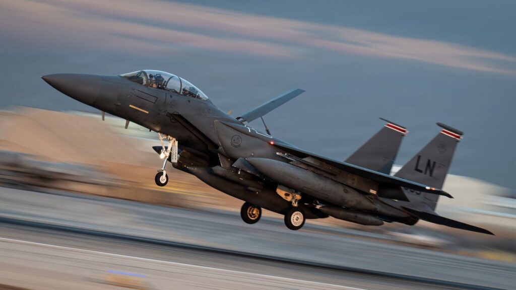 F-15 squadron that destroyed Iranian drones returns to Middle East