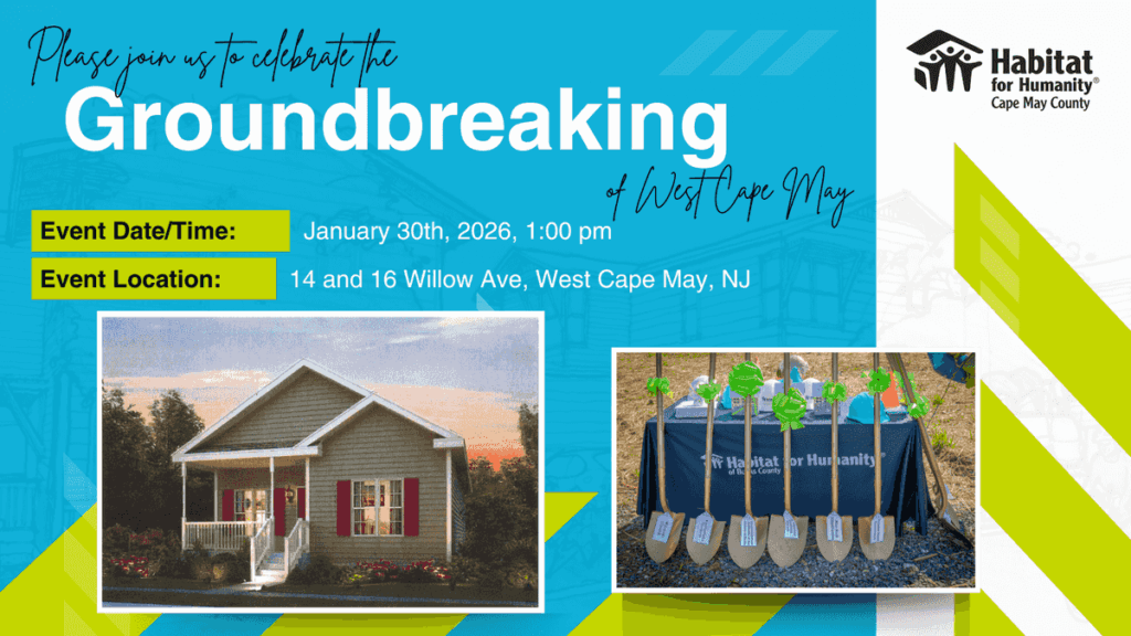 Habitat for Humanity Groundbreaking in West Cape May