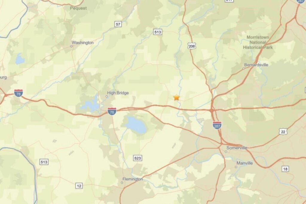 Minor earthquake hits Central NJ near Whitehouse Station