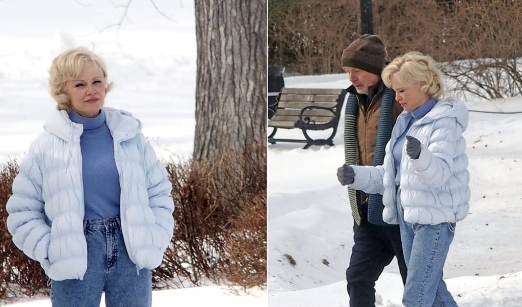 Pamela Anderson Spotted Filming New Movie in Westfield, NJ