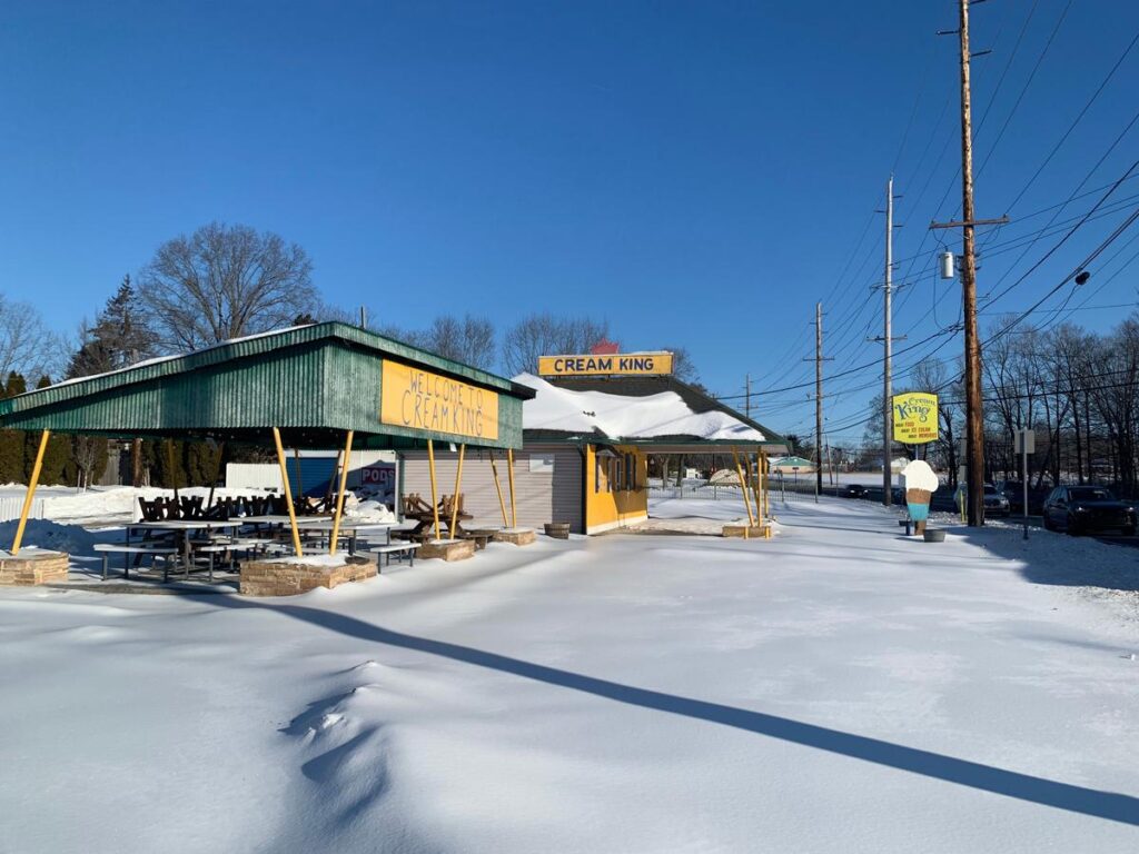 Too cold in New Jersey? Even Route 31 is frozen solid