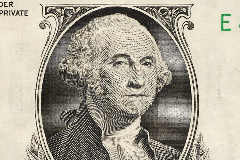 Washington's Portrait Used for the $1 Bill Sold in New York