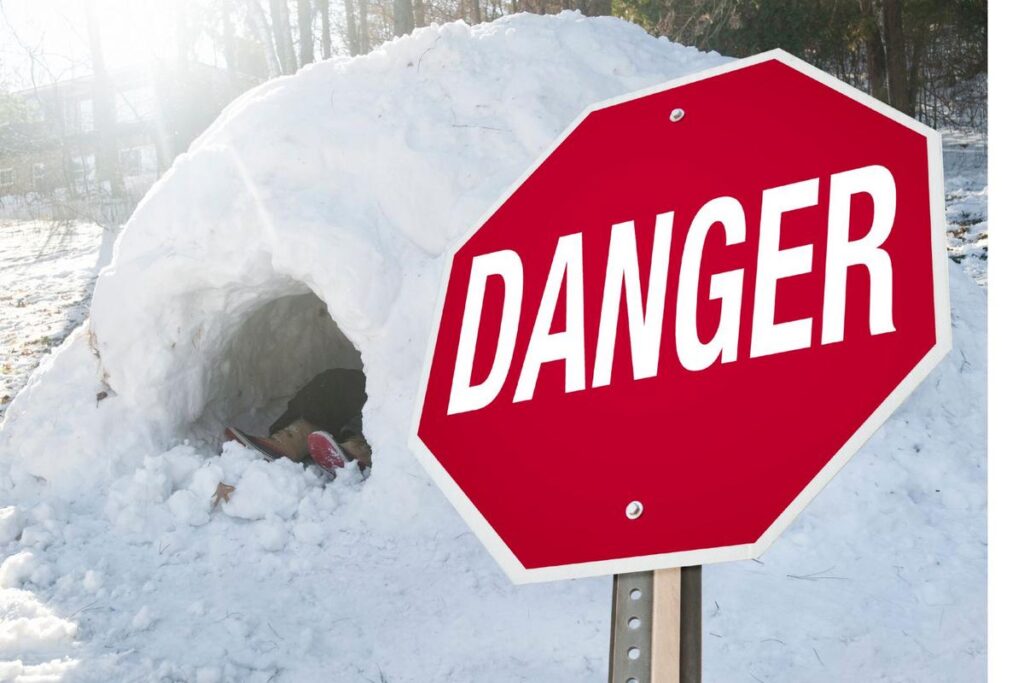 why snow banks aren’t playgrounds