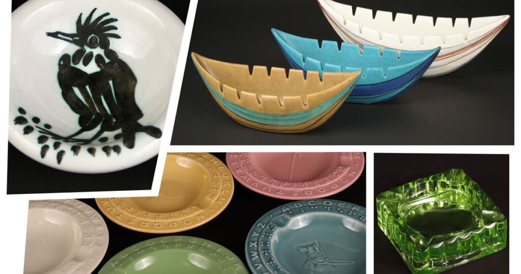A Collection of Beautiful Ashtrays at Kingston Design Museum