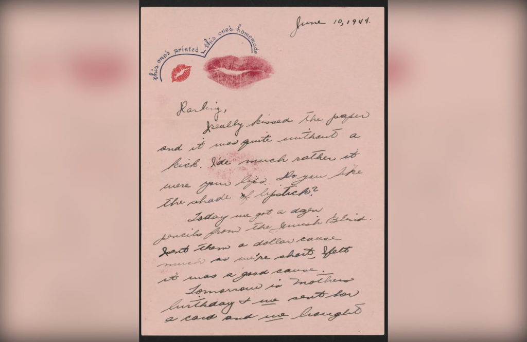 A look at love letters from World War II
