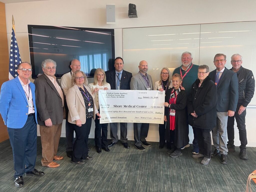 Auxiliary of Shore Medical Center Presents $183,900 to Support Hospita...