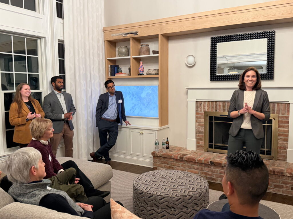 Bennett raises money at fundraiser hosted by Garg and Gunaratna