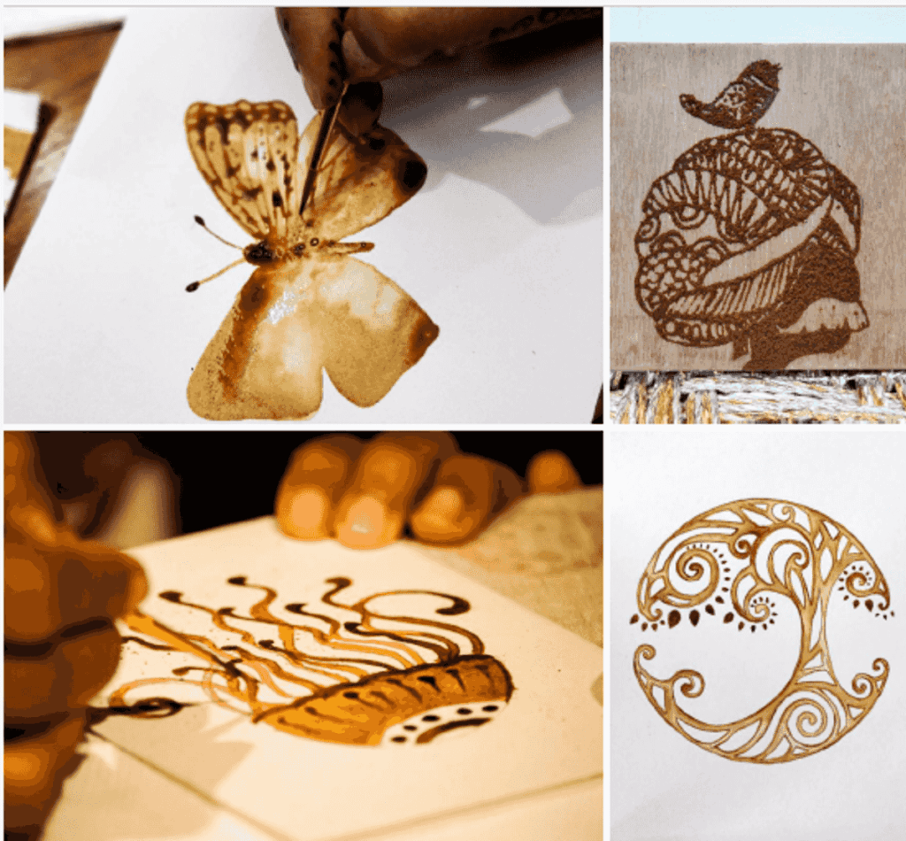 Coffee Painting Class at the Cape May County Library