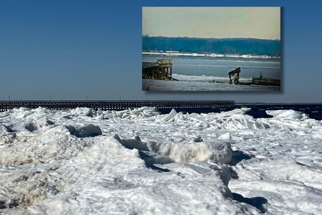 Keansburg fishing pier collapses amid severe icy conditions