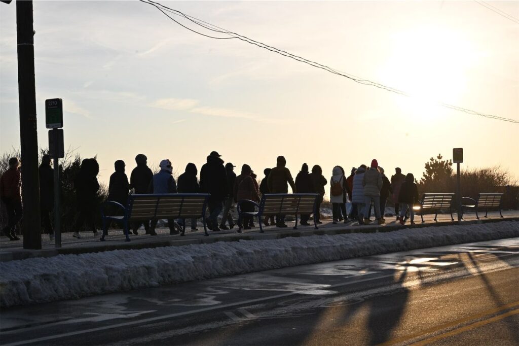 Locals, Buddhist Monks Walk Side by Side, in Spirit