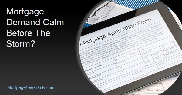 Mortgage Demand Calm Before The Storm? Mortgage Demand Calm Before The Storm?