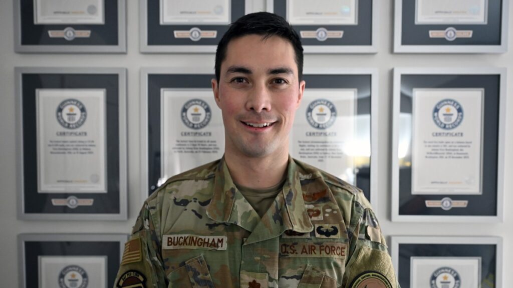 This Air Force officer set 17 Guinness World Records