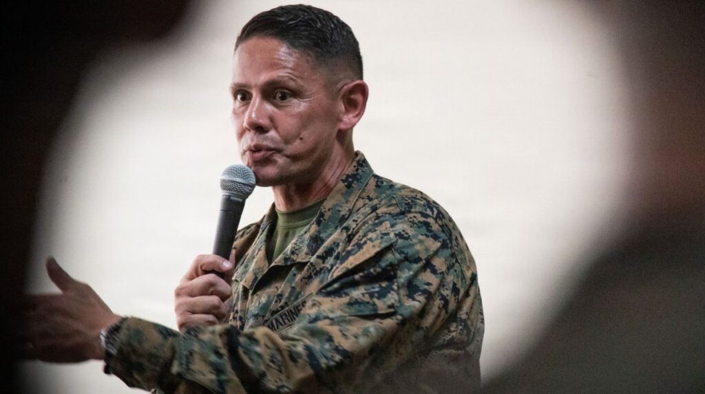 Top enlisted Marine issues appeal to ‘reach out to somebody’