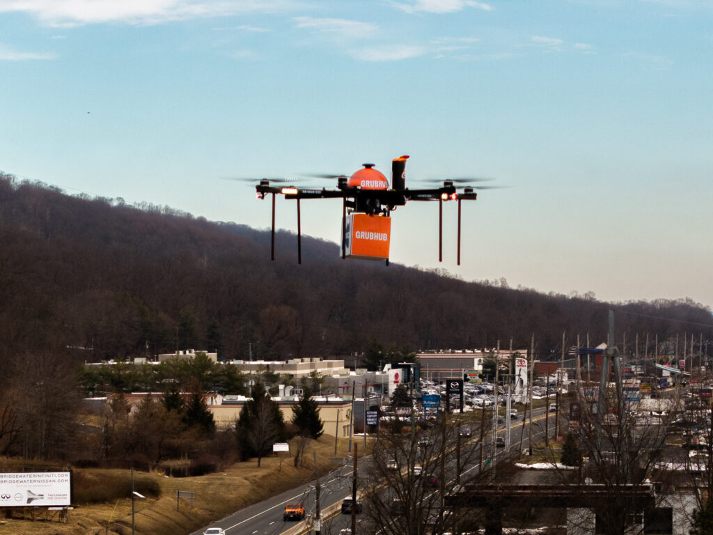 Drones will soon be delivering Grubhub orders in New Jersey