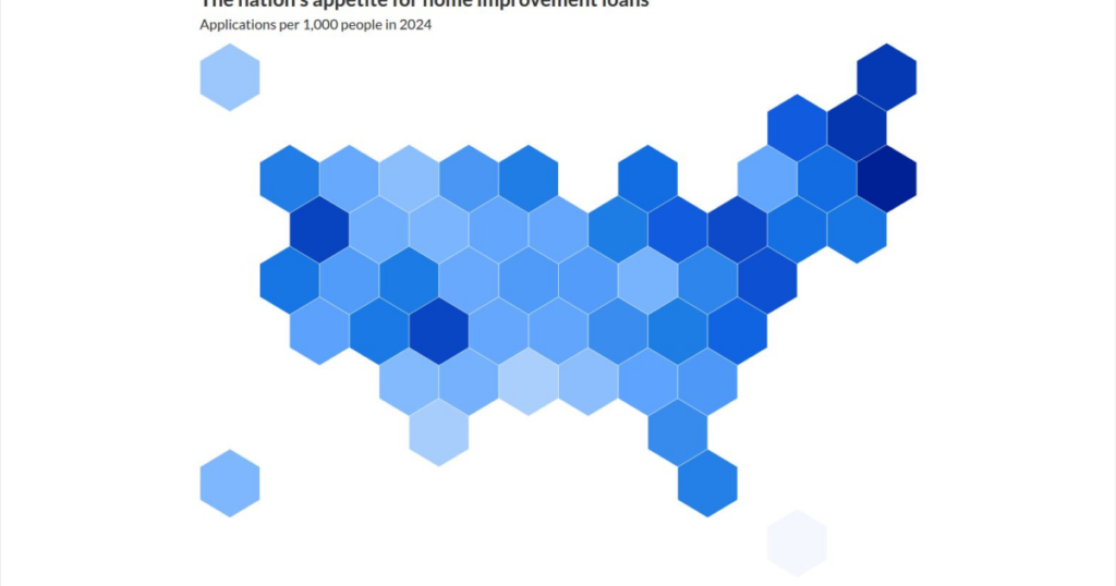 Smaller housing markets had more demand for renovation loans