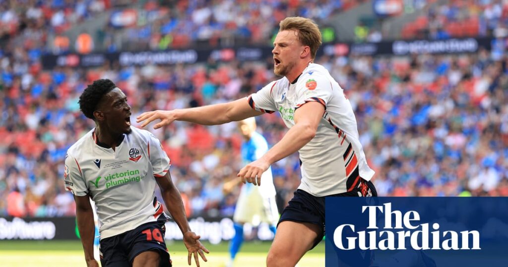 Bolton promoted to Championship after Rodrigues doubles up in win over Stockport | League One Bolton promoted to Championship after Rodrigues doubles up in win over Stockport | League One
