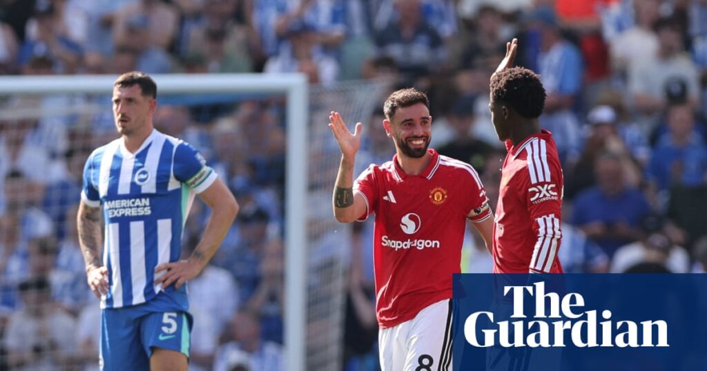 Fernandes sets record as Manchester United win but Brighton still qualify for Europe | Premier League