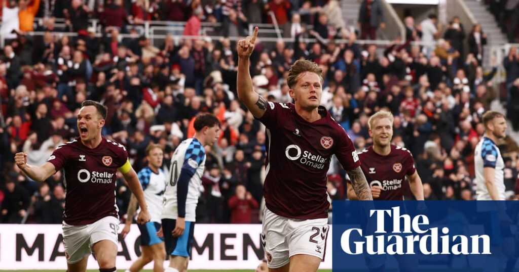 Hearts see off Falkirk but Celtic’s late show sets up final-day title decider | Scottish Premiership