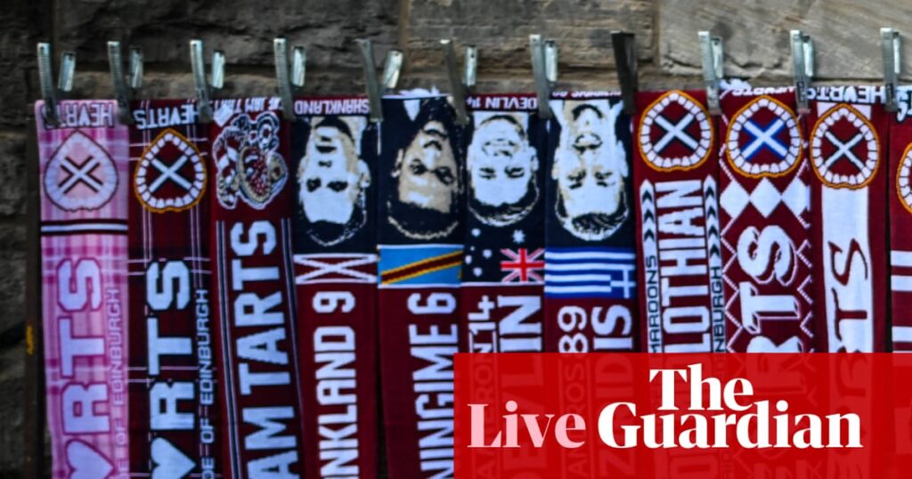 Hearts v Falkirk, Motherwell v Celtic: Scottish Premiership – live | Hearts