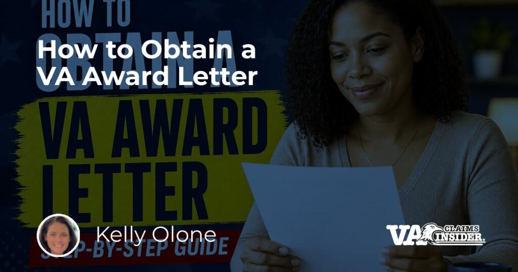 How to Obtain a VA Award Letter
