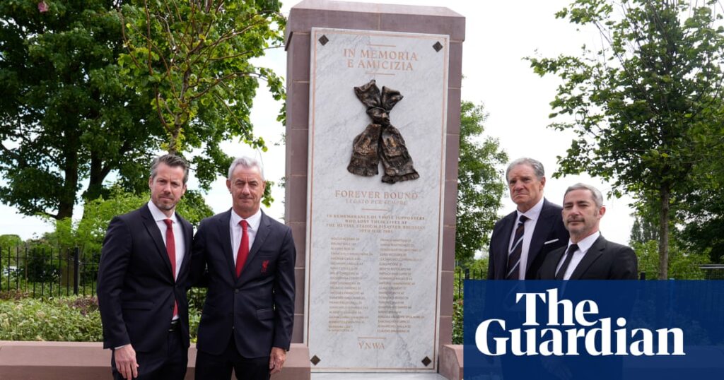 Liverpool unveil new memorial to Heysel Stadium tragedy on 41st anniversary | Liverpool