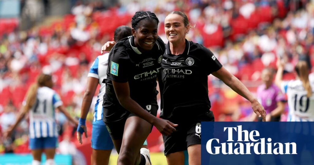 Manchester City thrash Brighton to seal Women’s FA Cup and historic Double | Women’s FA Cup Manchester City thrash Brighton to seal Women’s FA Cup and historic Double | Women's FA Cup