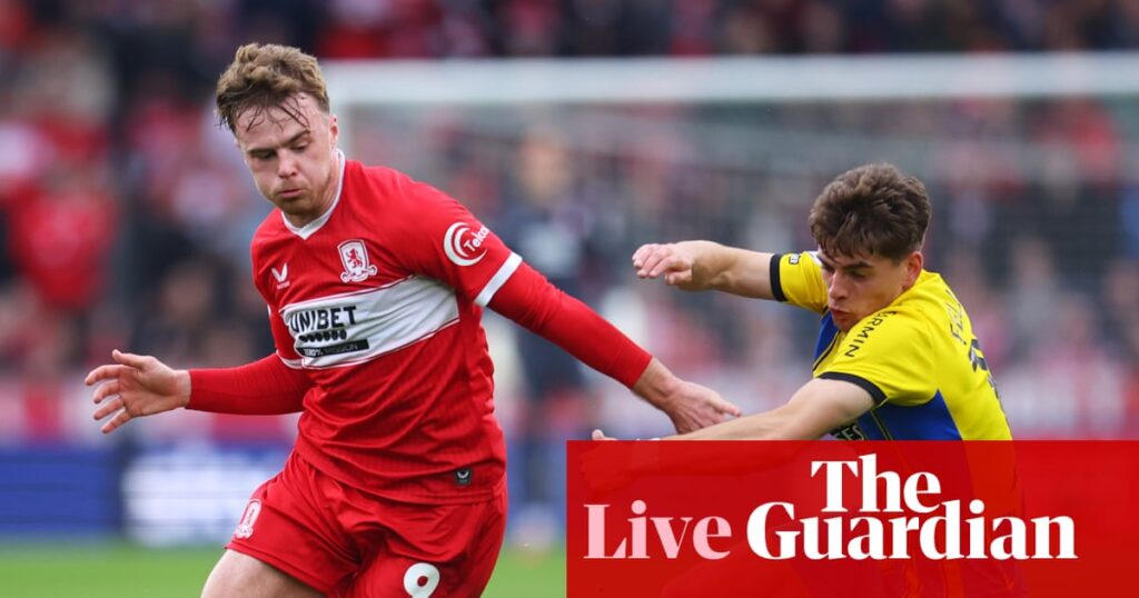 Middlesbrough v Southampton: Championship playoff semi-final, first leg – live | Championship
