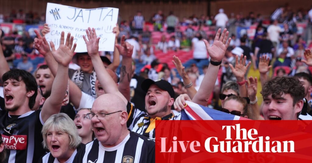 Notts County v Salford: League Two playoff final – live | League Two