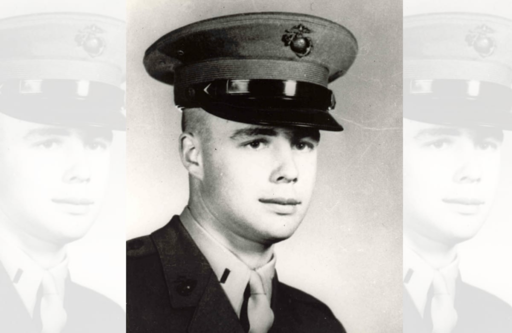 Refusing evacuation, this Marine packed dirt into his wound and continued to fight