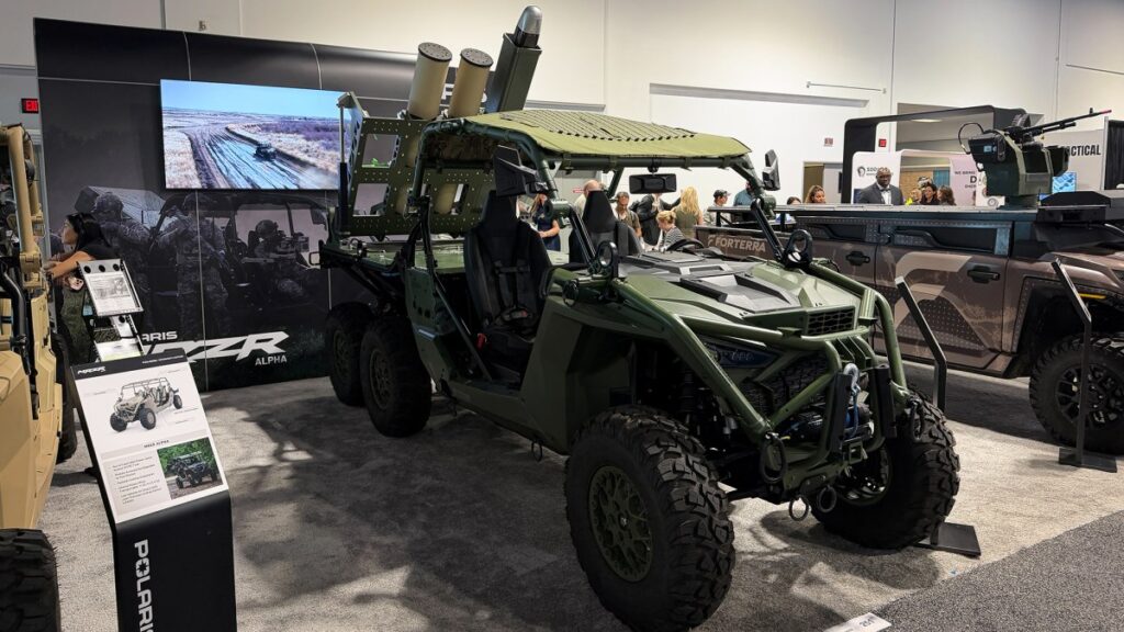 This 6-wheeled dune-buggy could resupply troops in the future