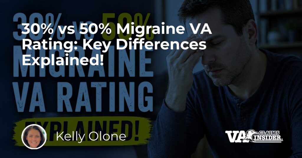 30% vs 50% Migraine VA Rating: Key Differences Explained!