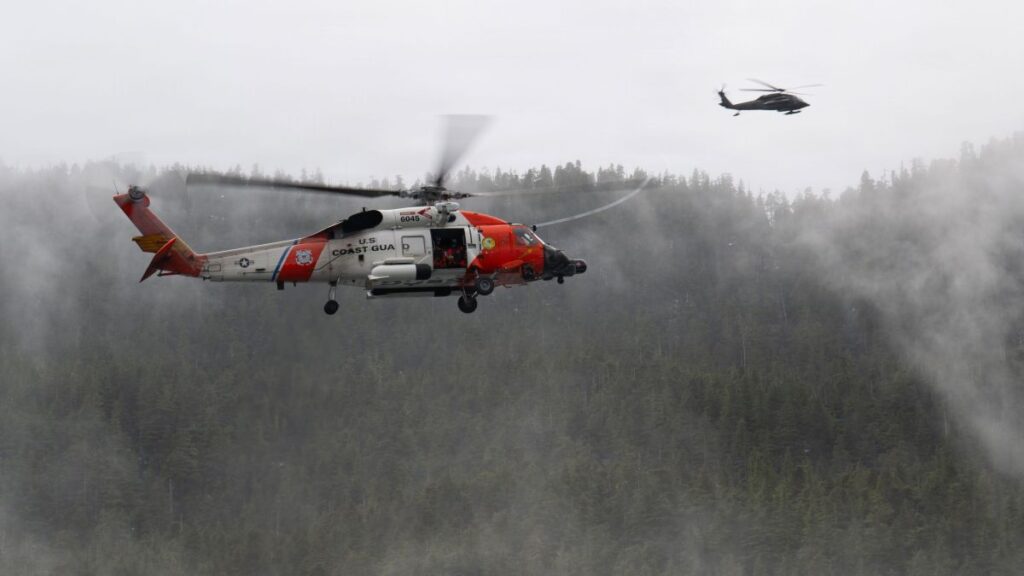 Coast Guard helicopter crashes in southern Alaska