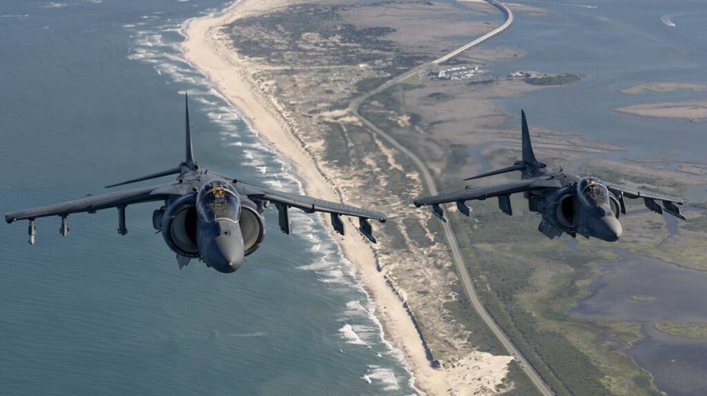 Marine Harriers will make a final public flight before retirement Marine Harriers will make a final public flight before retirement