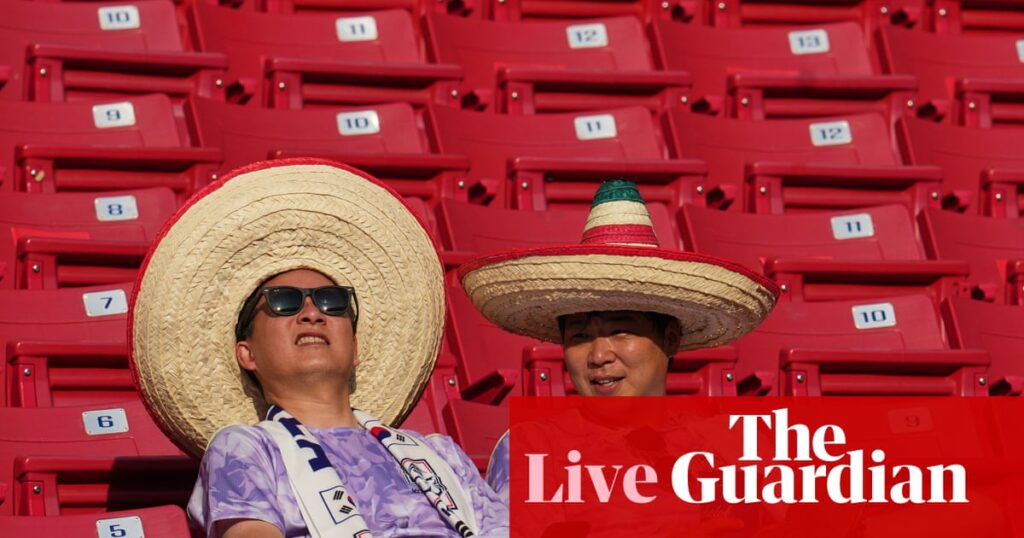 South Korea v Czechia: World Cup 2026 – live | World Cup 2026