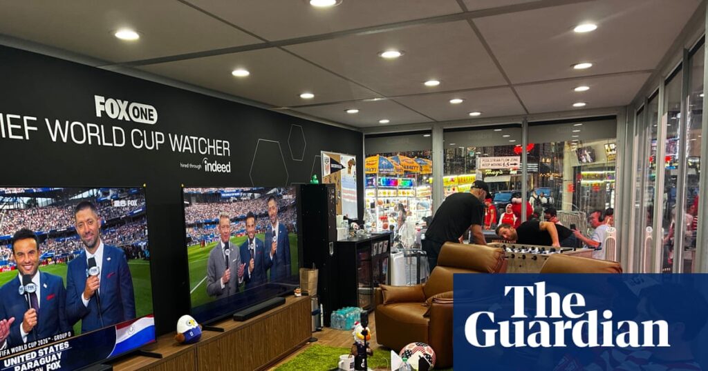 ‘The perfect job’: meet the fans being paid to watch all 104 World Cup games in Times Square | World Cup 2026