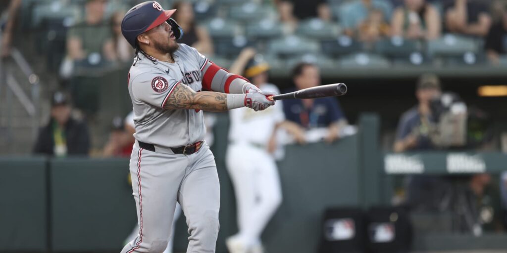 Andrés Chaparro has 8 RBIs as Nationals put up 23 runs in win over A's