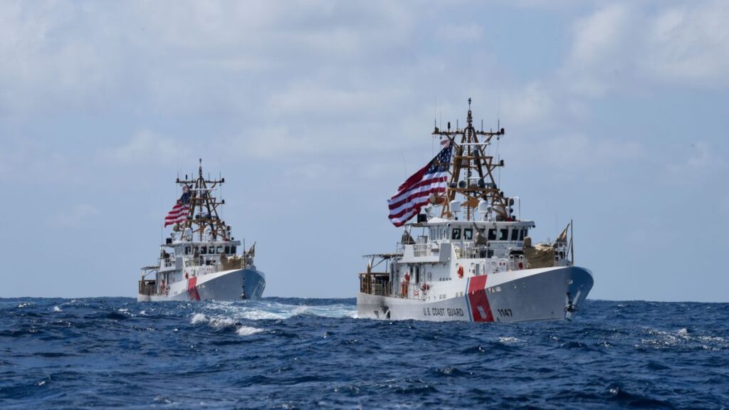 Coast Guard shifts cutter squadron from Middle East to Pacific Coast Guard shifts cutter squadron from Middle East to Pacific