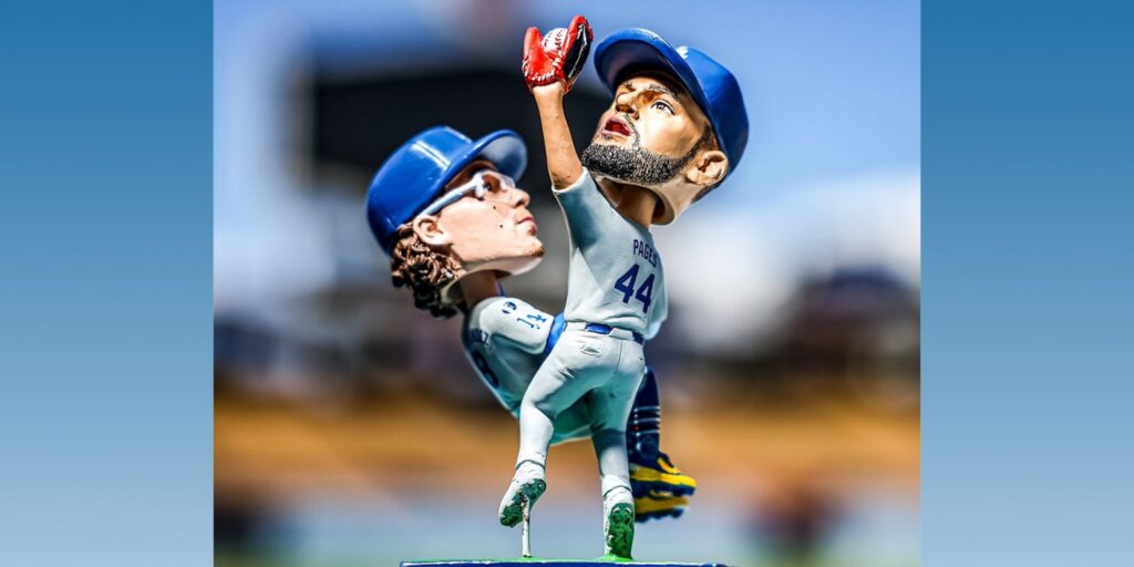 Dodgers unveil bobblehead of Andy Pages' World Series Game 7 catch