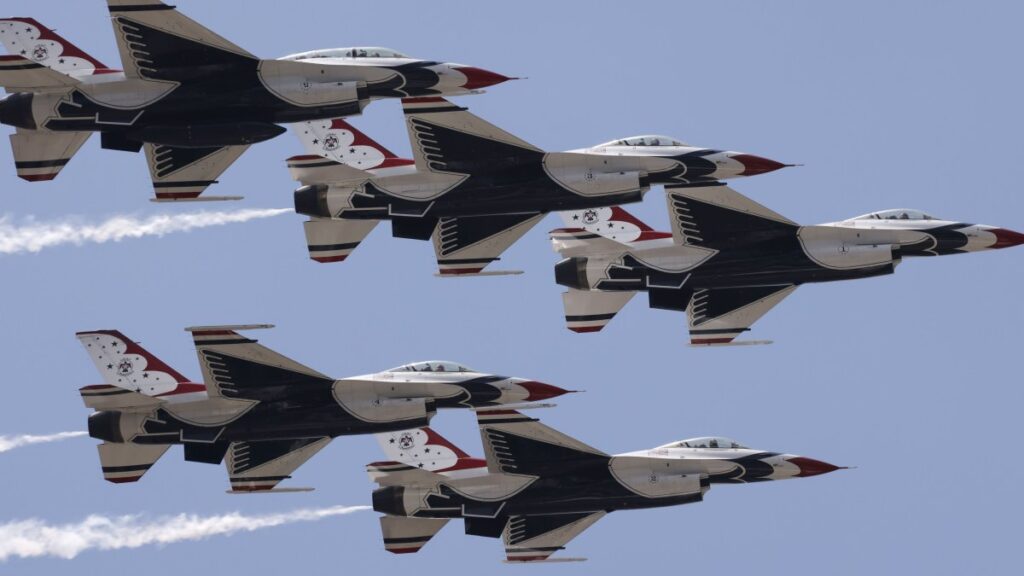Dozens of jets, bombers and helicopters will fly over DC today Dozens of jets, bombers and helicopters will fly over DC today