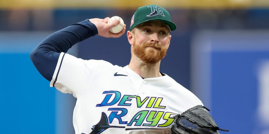 Drew Rasmussen throws 7 scoreless innings against Guardians
