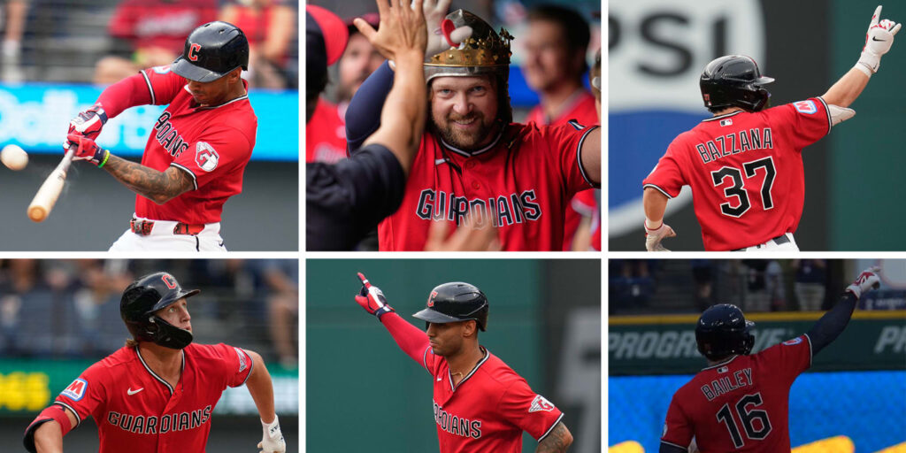 Guardians hit 7 home runs in rout of Twins Guardians hit 7 home runs in rout of Twins