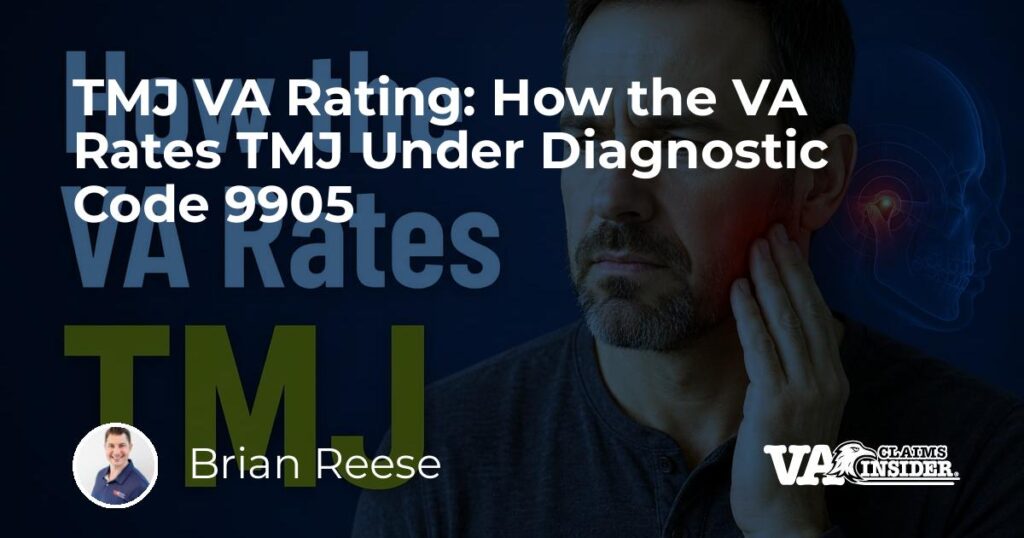 How the VA Rates TMJ Under Diagnostic Code 9905 How the VA Rates TMJ Under Diagnostic Code 9905